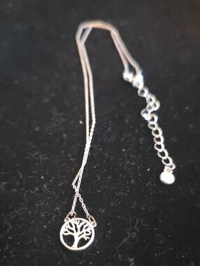 LC Lauren Conrad Silver Tree of Life Pendant Necklace